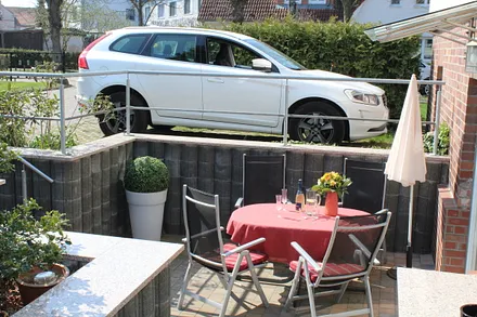 Parkplatz direkt am Haus