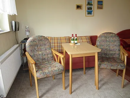 Eß-u.Sitzbereich in Ferienzimmer