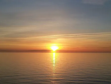 Sonnenntergang in der Heide