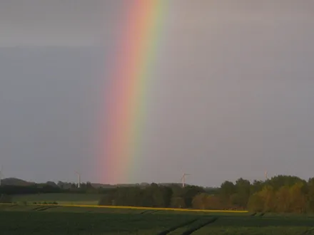 Der Regenbogen ist immer wieder schön anzusehen.
