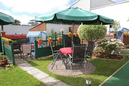 Sitzecke im Garten Südlage