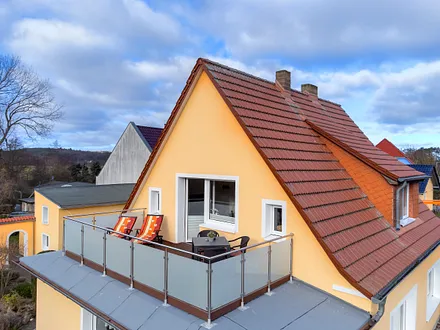 Blick auf die Dachterrasse 