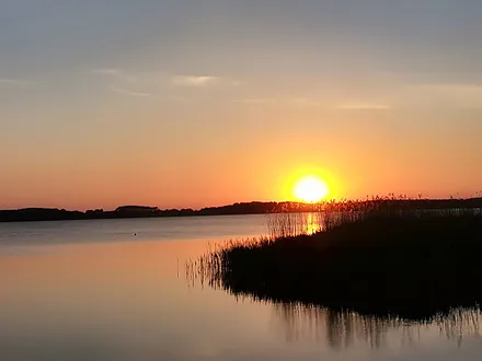 Sonnenuntergang am Café Cnatter 