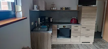 Wohnen und kochen im Souterrain 