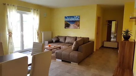 Wohnbereich mit Schlafsofa 