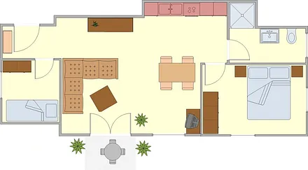 Grundriss Erdgeschosswohnung