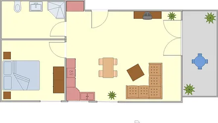 Grundriss Dachgeschosswohnung