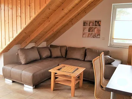 Wohnbereich mit Schlafsofa