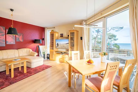 Wohnzimmer mit Meerblick