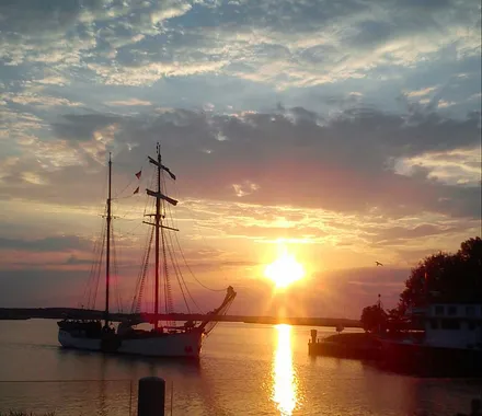 romantischer  Sonnenuntergang 