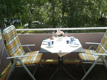 Gemütlichkeit auf dem Balkon