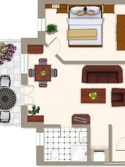 Grundriss der Wohnung