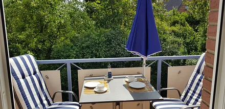 Blick vom Wohnzimmer