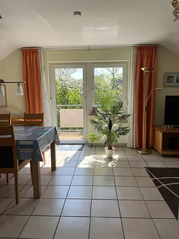 Blick zum Südbalkon