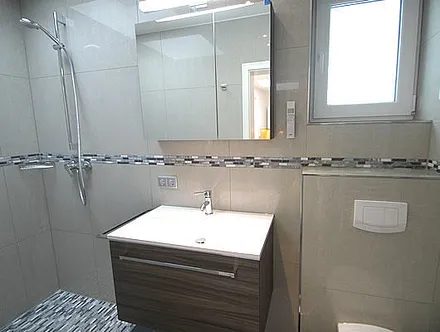 Badezimmer mit Oberlicht