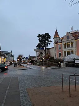 Neue Strandstrasse im Winter