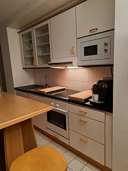 Küchenzeile für Selbstversorger 4*Induction ,Microwelle ,Backofen ,Kaffeeautomat ,Toaster