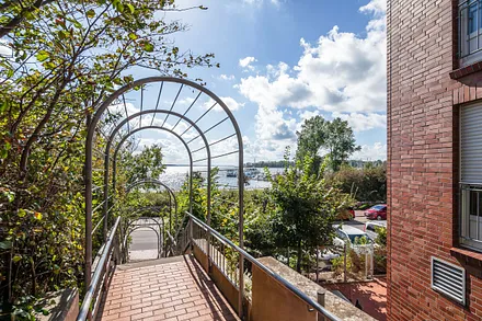 Blick auf das Salzhaff vom Haus