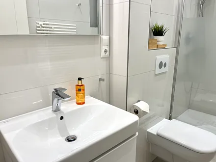 Hochwertige Handseife inklusive 