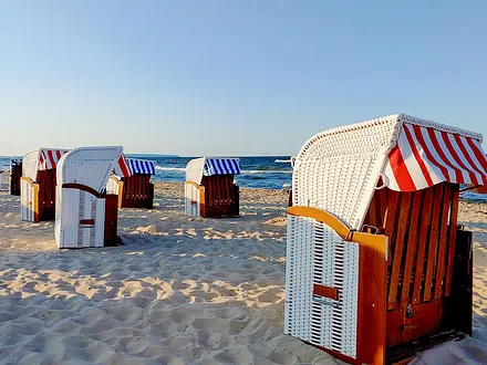 Strandkörbe am Ostseestrand Göhren