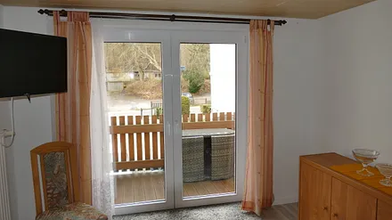 Blick auf den Balkon