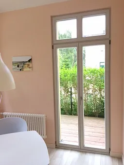 Durchgang von der Veranda auf die Terrasse