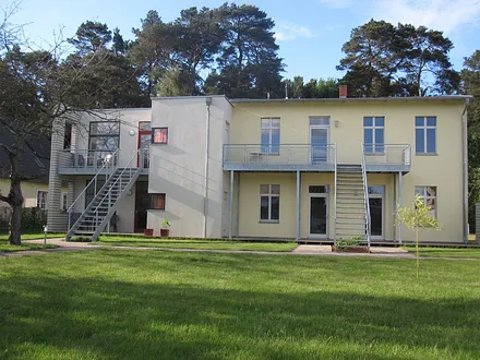 Ansicht Hofseite mit den Zugängen der Ferienwohnungen