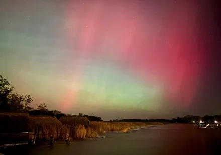 Polarlichter, mit ein wenig Glück zu beobachten.