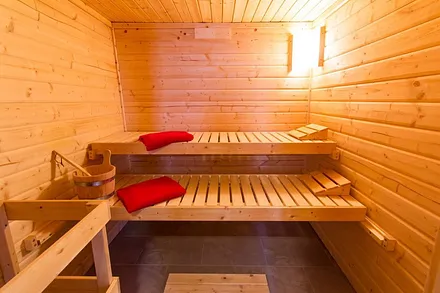 Für alle die es heiß mögen: die Sauna