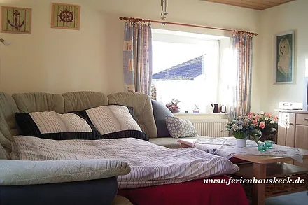 Ausziehsofa im Wohnzimmer