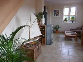 Wohnbereich mit Kamin