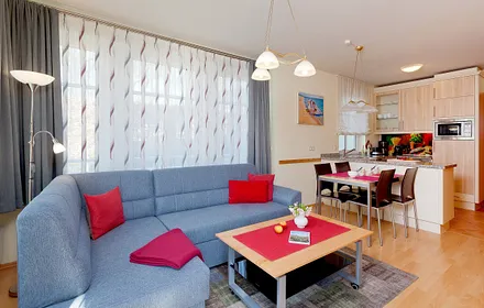 Wohn-, Ess- und Kochbereich