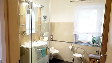 Duschbad - FeWo I im Erdgeschoss