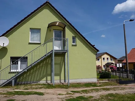 Treppe zum Eingang der Ferienwohnung