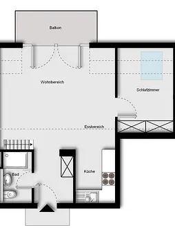 Grundriss untere Ebene