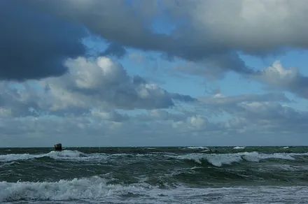 sturmumtoste Ostsee