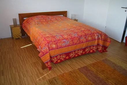 Schlafzimmer mit Boddenblick