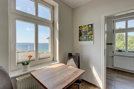 Küche mit Meerblick