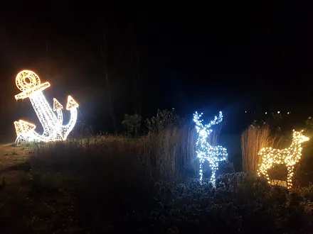 Entdecken Sie über Weihnachten und Silvester viele besondere Lichtinstallationen in allen Seebädern. Inselglitzern auf Usedom.