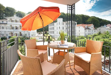 Balkon über der bezaubernden Wilhelmstraße