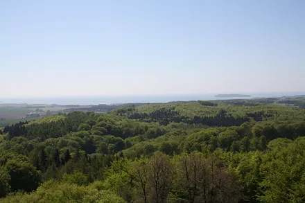 Blick über Rügen vom Schloß Granitz
