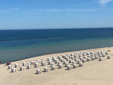 Der Strand am Morgen ...