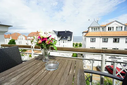 Aussicht vom Balkon