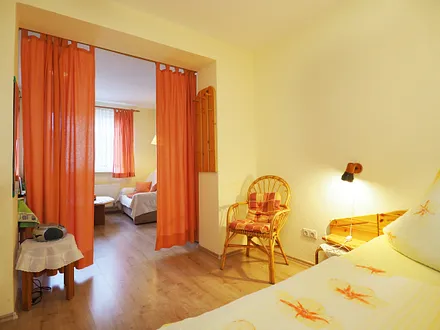 Blick aus dem Schlafzimmer 