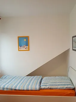 Schlafzimmer mit 2 Einzelbetten