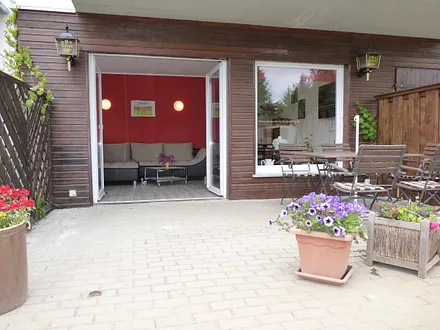 Blick auf die Terrasse