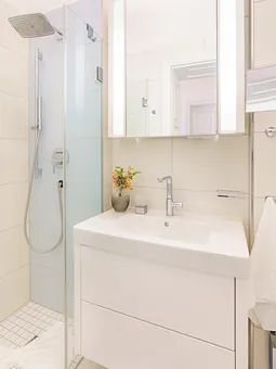 Bad mit Regenwalddusche