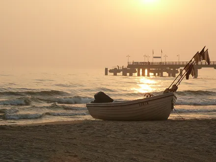 Morgensonne am Strand
