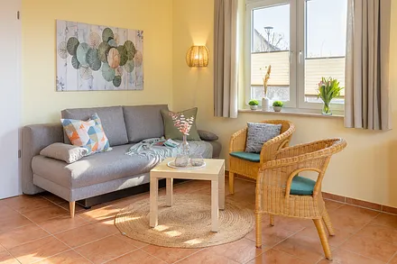 gemütliche Couchecke im Wohnzimmer