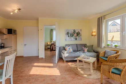 Blick zum Schlafzimmer